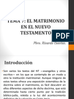 TEMA 7 El Matrimonio en El Nuevo Testamento