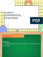 Lesson 4 Exponential Function