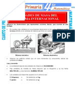 Unidades de Masa Del Sistema Internacional para Cuarto de Primaria