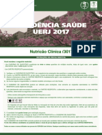 69prova Nutrição Clínica - Prova Objetiva UERJ 2017