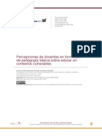 Percepciones de Docentes en Formacion de Pedagogía Básica Sobre Educar en Contextos Vulnerables