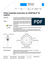 Piston Assembly Instruction For Watsila 20 Engines - 20-09-2012