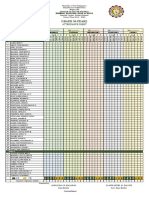 Attendance Sheet Class Advisers