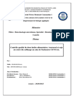 Contrôle Qualité de Deux Huiles Alimentaires Tournesol Et Soja Au Cours Du Raffinage Au Sein de L'industrie CEVITAL