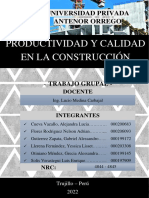 (Grupo N°01) - Trabajo Grupal - Productividad y Calidad en La Construcción