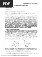 Conics and Convexity