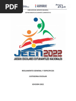 Reglamento General Juegos Escolar Estudiantiles 2022