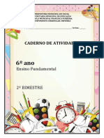 Caderno de Atividade 6º Ano - 2BIMESTRE