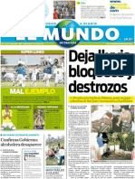 Portada El Mundo de Orizaba, Lunes 18