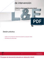 Principios de Intervención Educativa: Recursos y Principios Didácticos Básicos en Educación Infantil