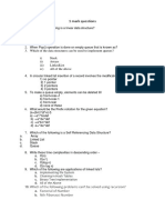 DSA CA3 Questionaire 2nd Year CSE A