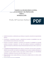 Tema 3.0. Factores Asociados A La Delincuencia Juvenil. Factores de Riesgo y de Protección (I) - Introdu