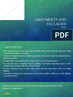 Lesson 4 ARGUMENTS AND FALLACIES