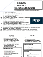 CH 1 Fibres and Plastics