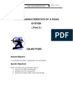 Unit 12 (BASIC CHARACTERISTICS OF A ROAD SYSTEM (Part 2) )