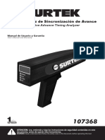 Pistola de Luz de Sincronización de Avance: Inductive Advance Timing Analyzer