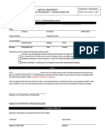 Fm-Ro-88-00 - Proof of Residency Unvaccination