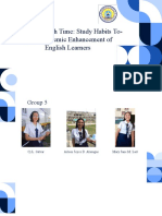 A Trip Through Time Study Habits Towards Academic Enhancement of English Learners Proposal Defense