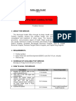 Outpatient Consultation: Rural Health Unit