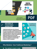 Traditional Vs Digital Marketing