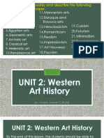 UNIT 2 - Western ARt