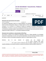 F-Declaración Jurada de SST - para Locatario o Contratistas Y-O Subcontratistas de RP V01