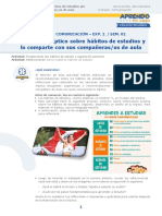 Elaboramosuntrípticosobrelos Hábitos de Estudios Secundaria 4°