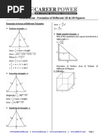 Mensuration Formula PDF