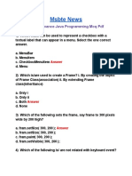 Msbte News: 22517 Advance Java Programming MCQ PDF