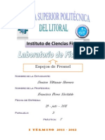 Práctica de Laboratorio Espejos de Fresnel