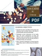 Unit III Drug Education