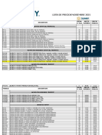 Lista de Precios Sunny Veterinarias Nov 2021