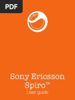 Sony Ericsson Spiro: User Guide