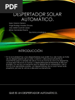 Despertador Solar Automático