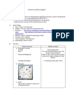 Detailed Lesson Plan in English V Subject Verb Agreement