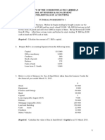 Fundamentals of Accounting-Examples Capital Calculation