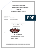Modern Periodic Table Project...
