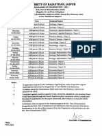 B.Sc. Part II Exam 2022 Time Table