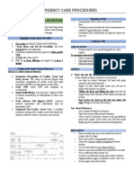 Emergency Care Procedures: Cardiopulmonary Resuscitation