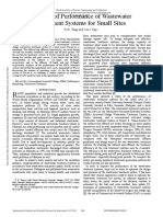 A Study of Performance of Wastewater Treatment Systems For Small Sites