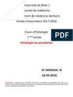 Histologie Du Parodonte Word