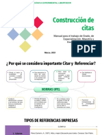 Orientaciones para La Citación de Referencias de Acuerdo Con Manual de Trabajos de Grado Upel.