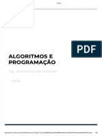 Algoritmos e Programação Capitulo 3