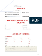 Pron. Pers Sujetos - Prepos. - Interrgativos...