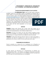 Se Interpone Via Procedimiento Administrativo Impugnacion Contra El Acuerdo 01