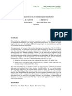 Overpressure Test of An Arc Resistant Power Transformer 151 Paper