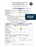 Examen Quimestral Lengua y Literatura