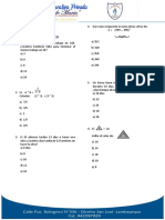 Preguntas Examen Simulacro Matematica - 2do Año