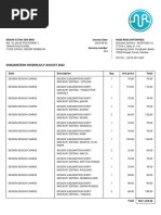 Invoice 354 - Kebun Cetak SDN BHD