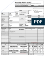 LAMOSTE Cs Form No. 212 Revised Personal Data Sheet